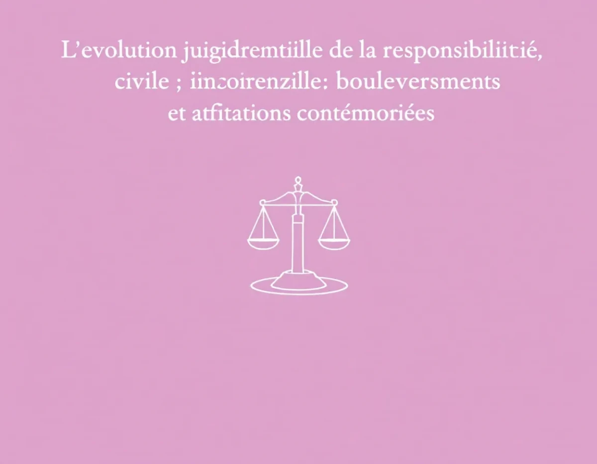 L'évolution jurisprudentielle de la responsabilité civile : bouleversements et adaptations contemporaines